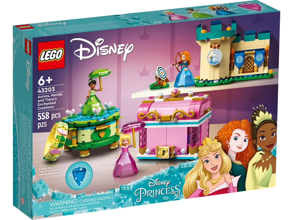 LEGO® Disney™ 43203: Tornerose, Merida og Tianas forheksede kreasjoner