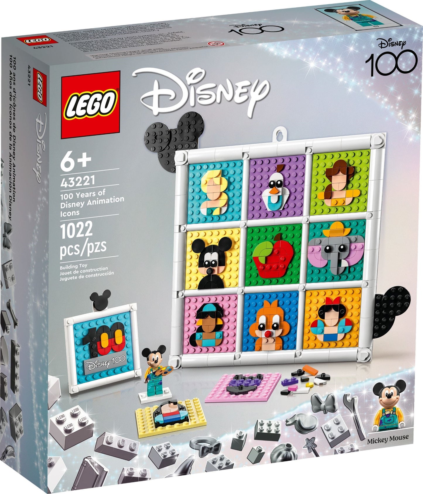 LEGO® Disney™ 43221: Ikoner fra 100 år med Disney-animasjon