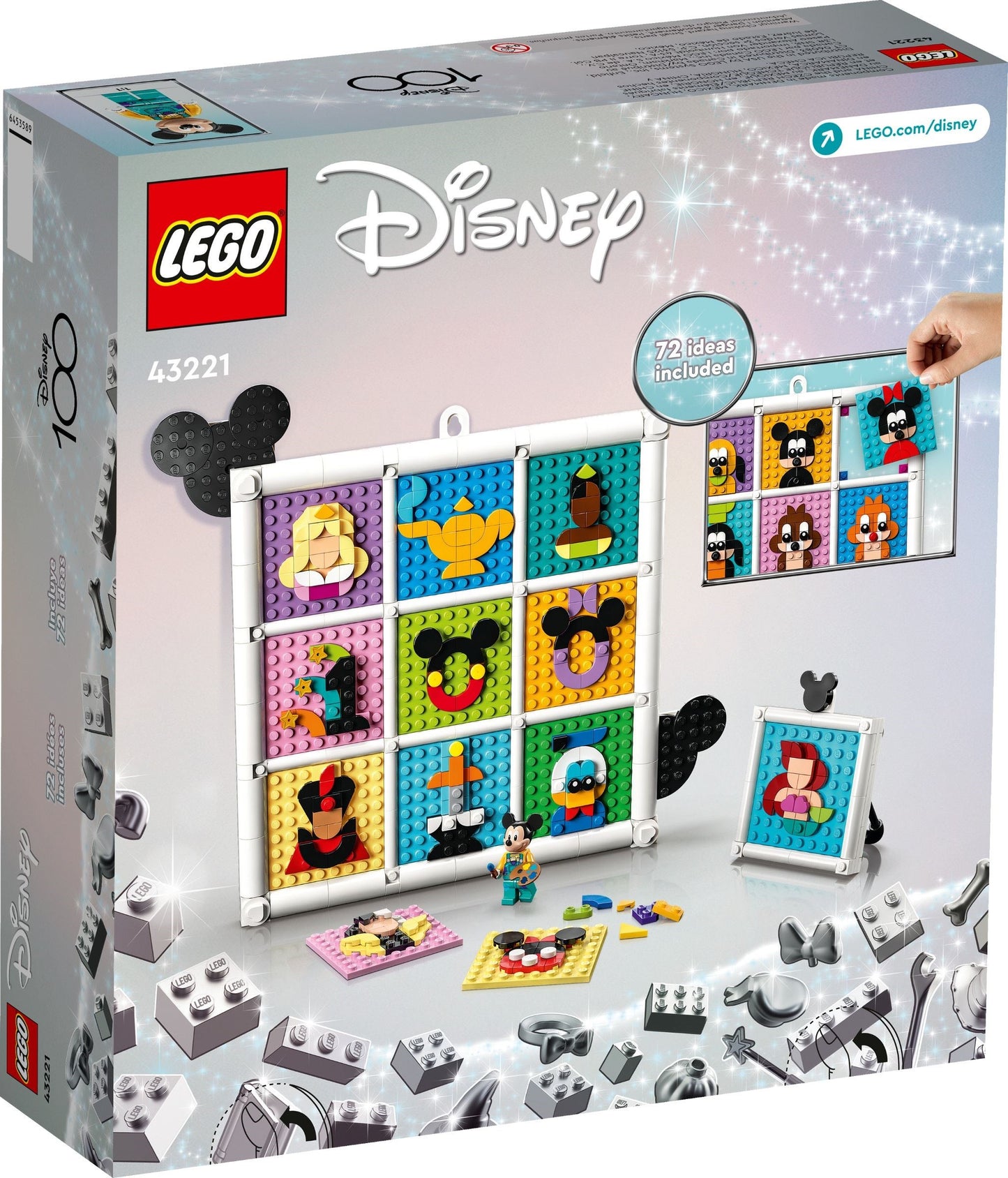 LEGO® Disney™ 43221: Ikoner fra 100 år med Disney-animasjon