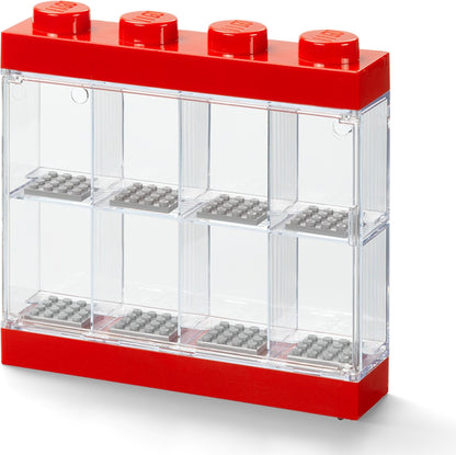 LEGO® Rød utstillingsmonter for åtte minifigurer