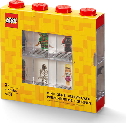 LEGO® Rød utstillingsmonter for åtte minifigurer