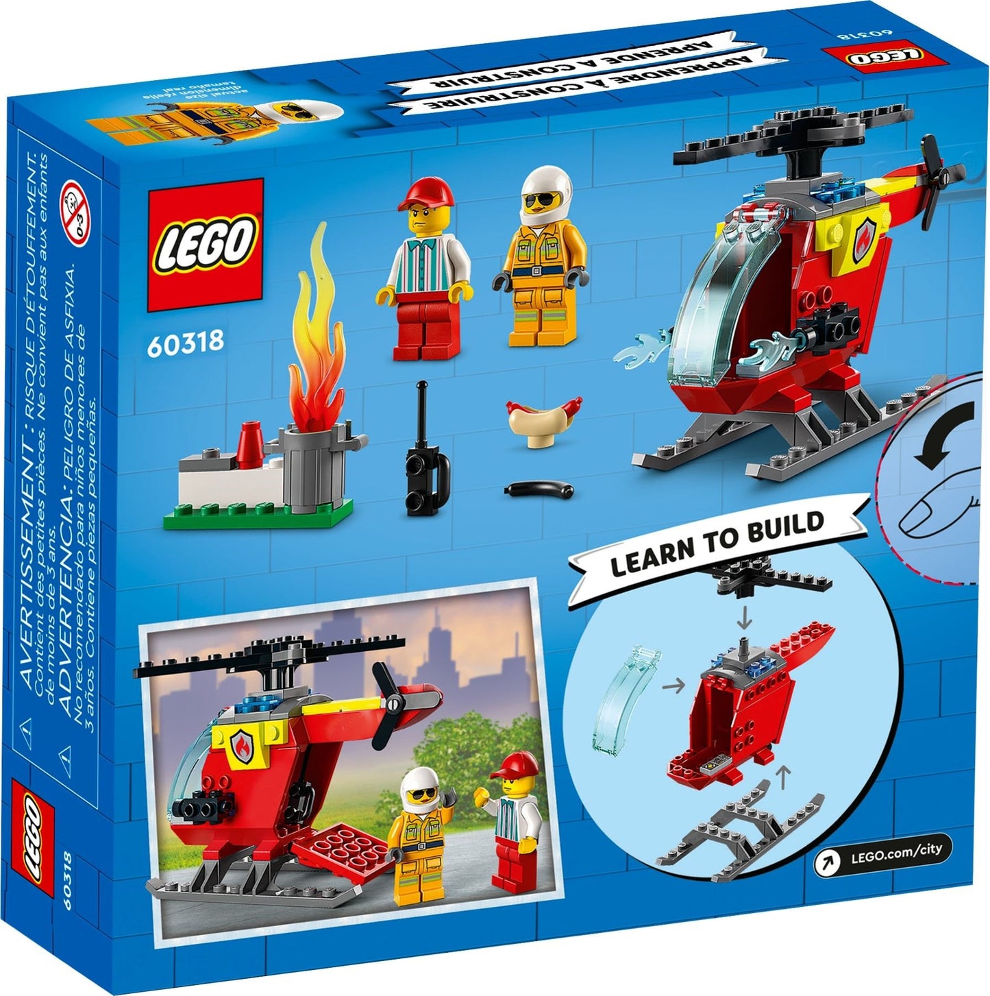 LEGO® City 60318: Brannhelikopter