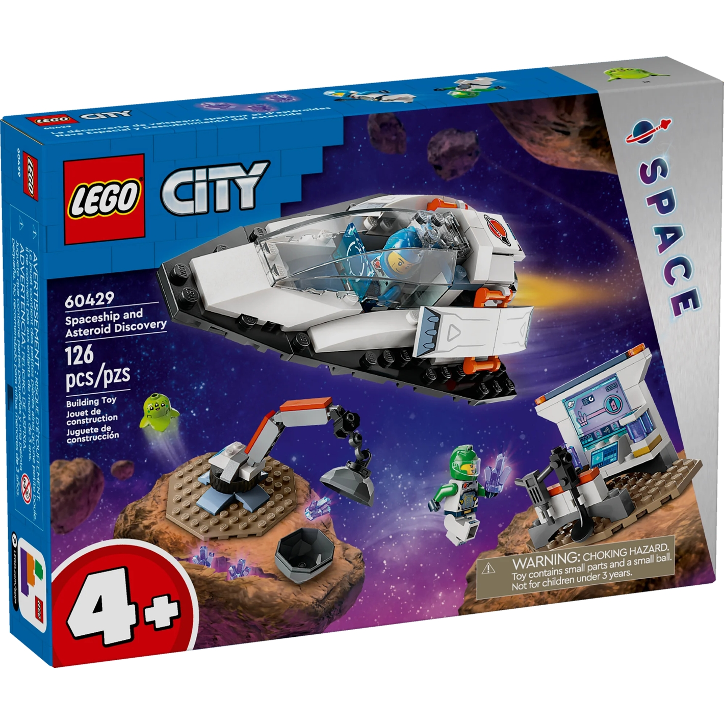 LEGO® City 60429: Romskip og asteroidefunn