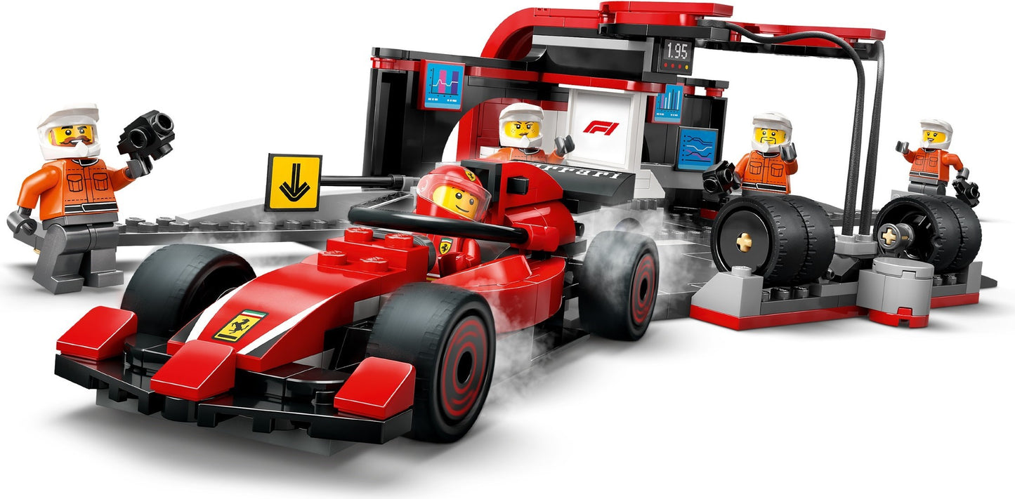 LEGO® City 60443: F1®-depotstopp og -team med Ferrari-bil