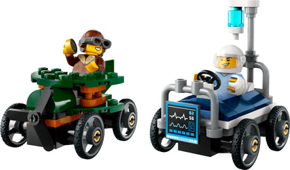 LEGO® City 60459: Racerbilpakke flybil mot sykesengbil