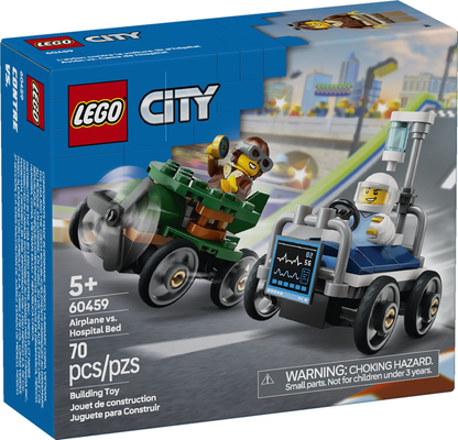 LEGO® City 60459: Racerbilpakke flybil mot sykesengbil