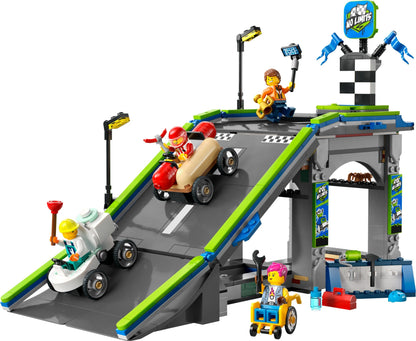 LEGO® City 60460: Grenseløs action: Racerbilbane med rampe
