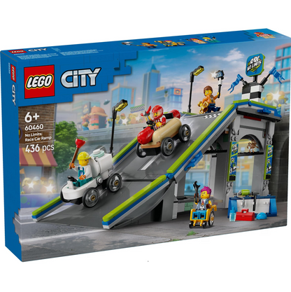 LEGO® City 60460: Grenseløs action: Racerbilbane med rampe
