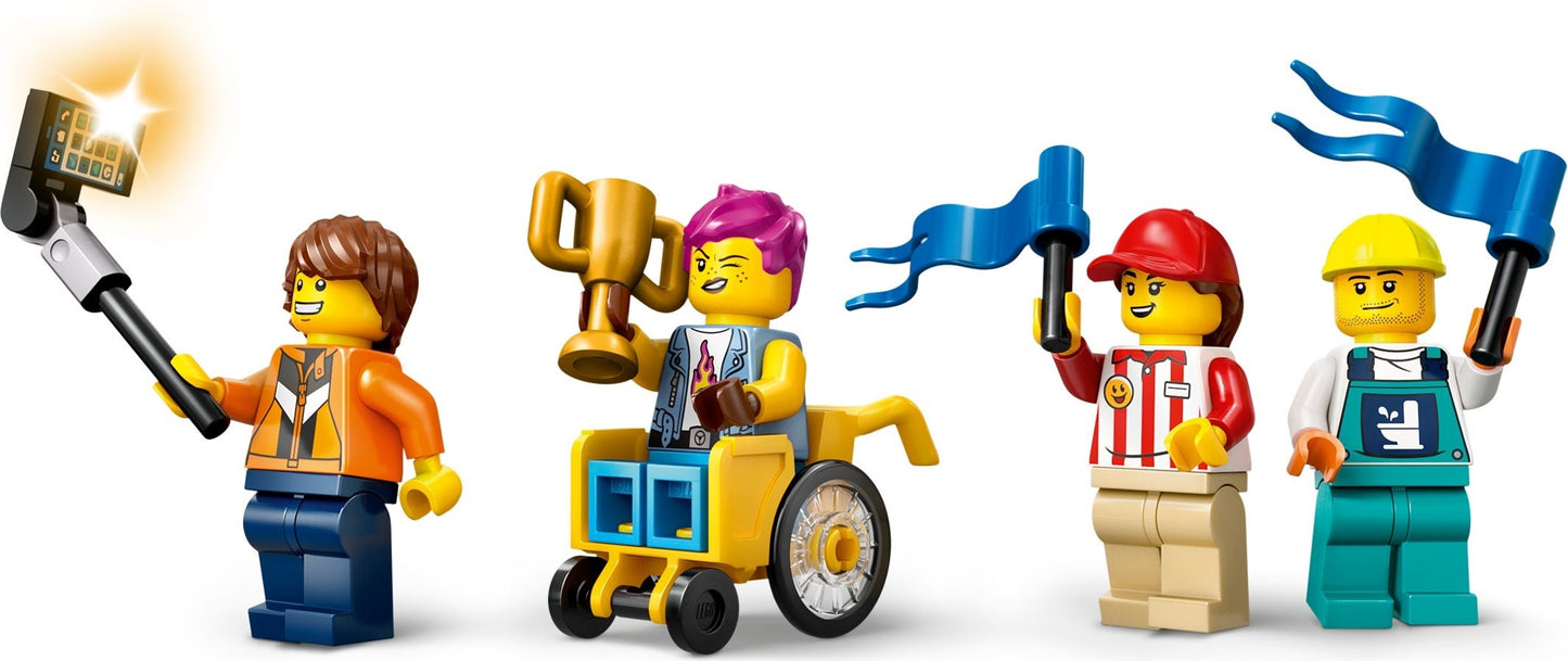 LEGO® City 60460: Grenseløs action: Racerbilbane med rampe