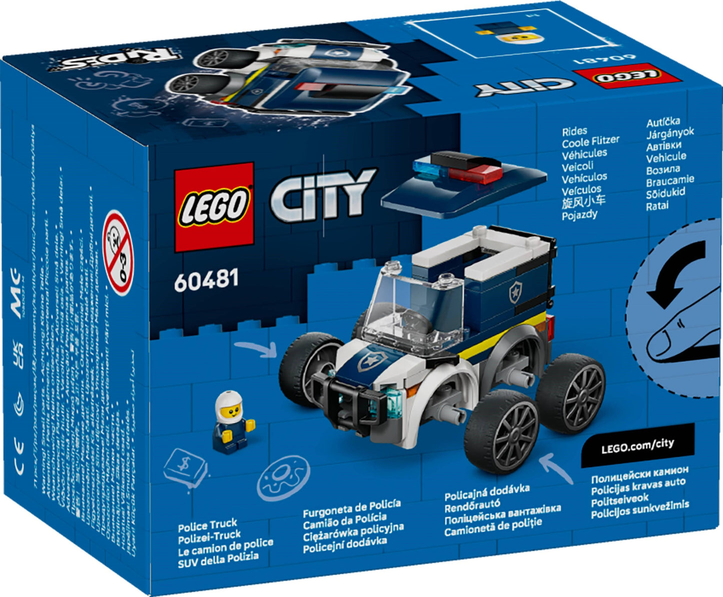 LEGO® City 60481: Kjøretøy – politikjøretøy
