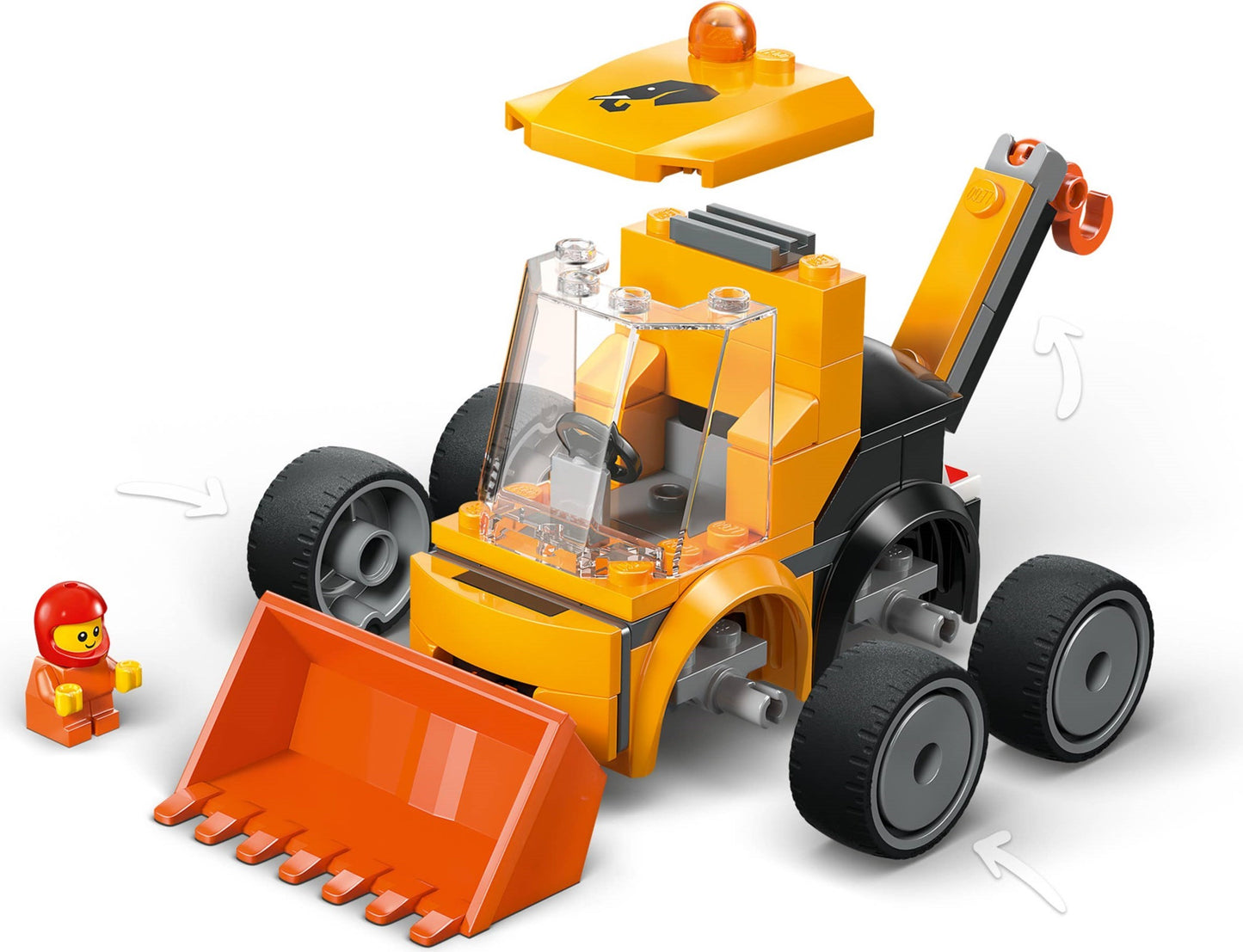 LEGO® City 60483: Kjøretøy – hjullaster med kran