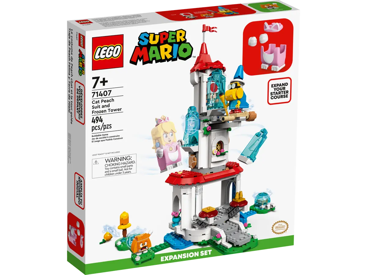 LEGO® Super Mario™ 71407: Cat Peach-drakt og Istårn