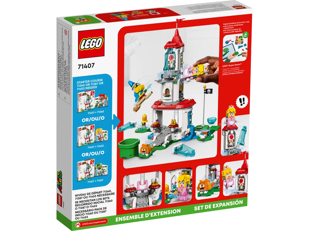 LEGO® Super Mario™ 71407: Cat Peach-drakt og Istårn