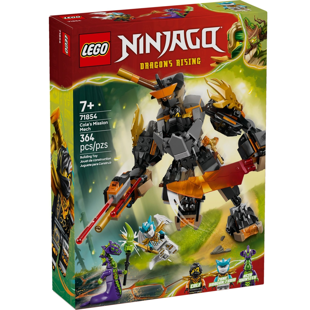 LEGO® NINJAGO® 71854: Coles eventyrrobot og Drage-Zane