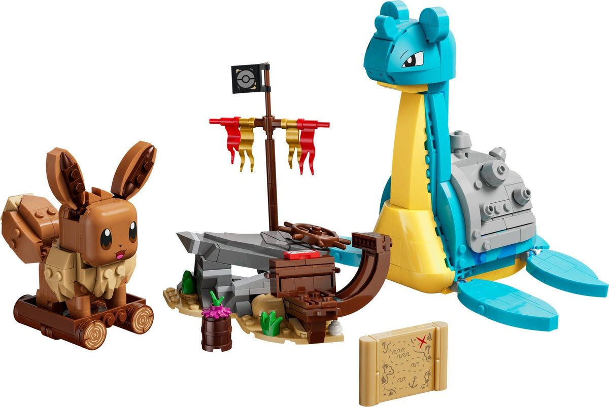 LEGO® Pokémon™ 72162: Skattejakt med Eevee og Lapras