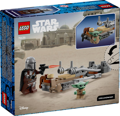 LEGO® Star Wars™ 75436: Mandalorianeren og Grogus speedersykkel