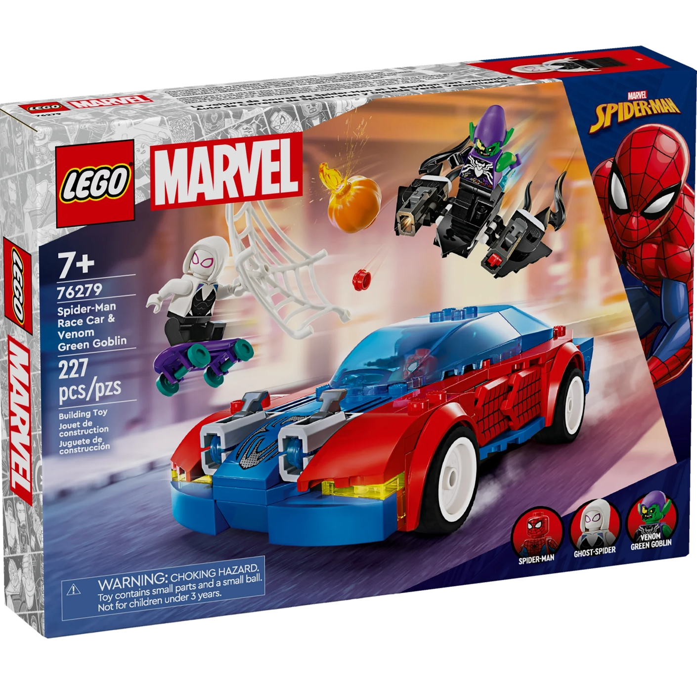 LEGO® Marvel™ 76279: Spider-Mans racerbil og Venom Green Goblin