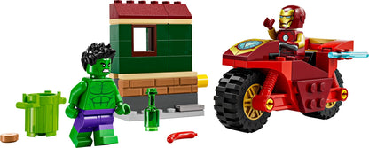 LEGO® Marvel™ 76287: Iron Man med motorsykkel og Hulken