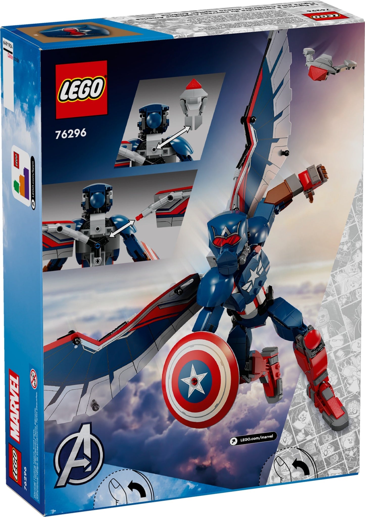 LEGO® Marvel™ 76296: Byggbar figur av nye Captain America