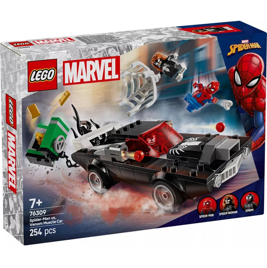 LEGO® Marvel™ 76309: Spider-Man mot Venom med muskelbil