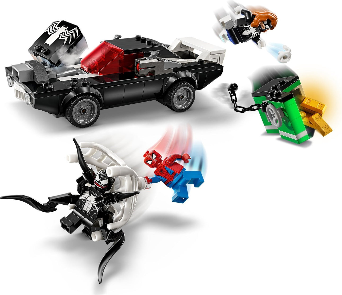 LEGO® Marvel™ 76309: Spider-Man mot Venom med muskelbil