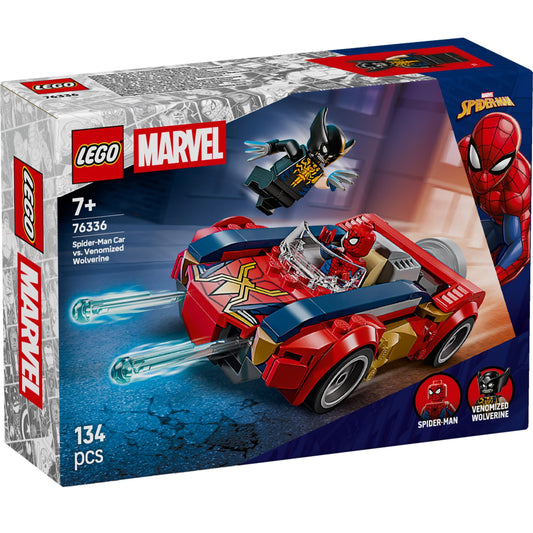 LEGO® Marvel™ 76336: Spider-Man i bil mot venomifisert Wolverine
