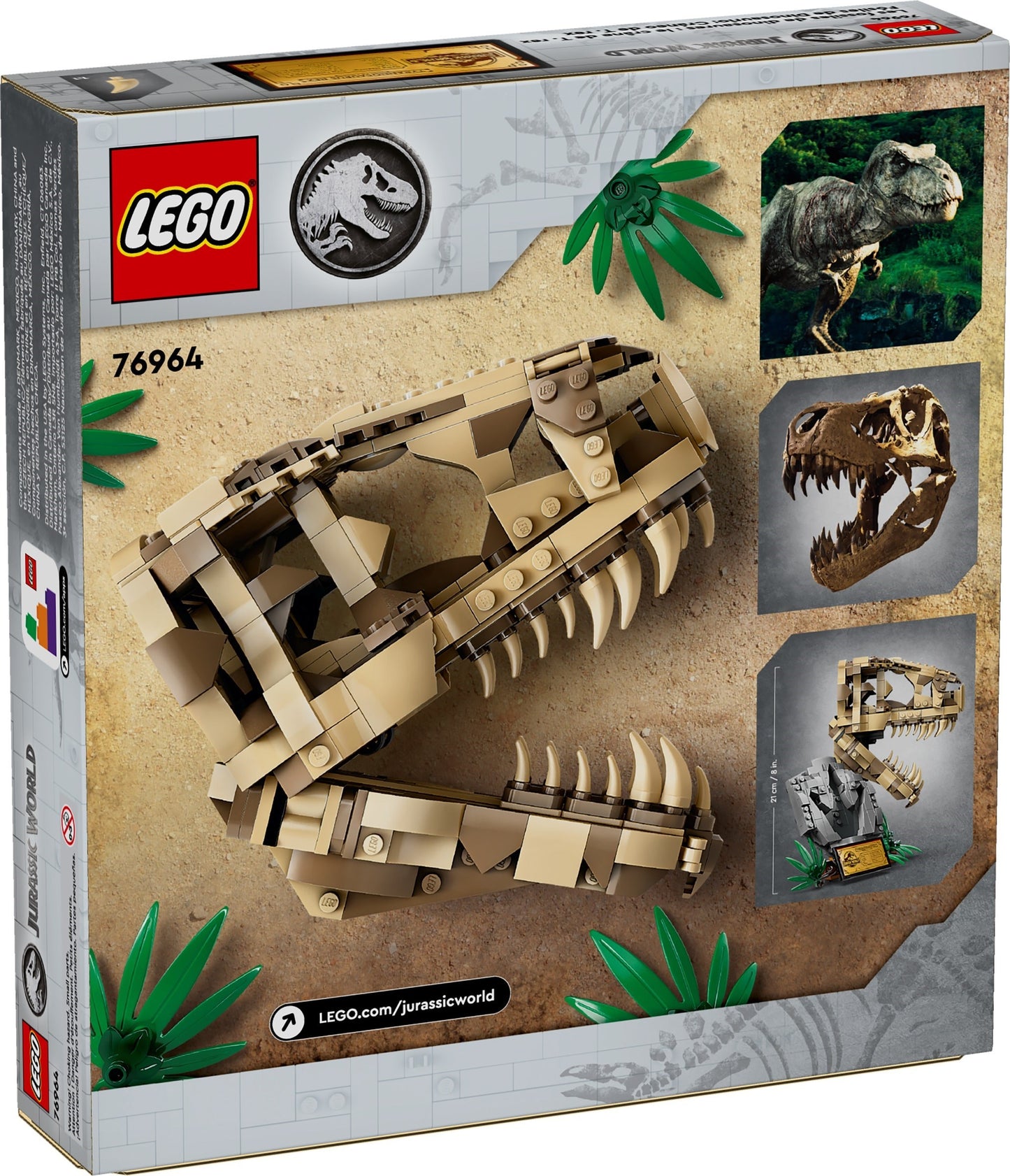 LEGO® Jurassic World 76964: Dinosaurfossiler: T. rex-hodeskalle