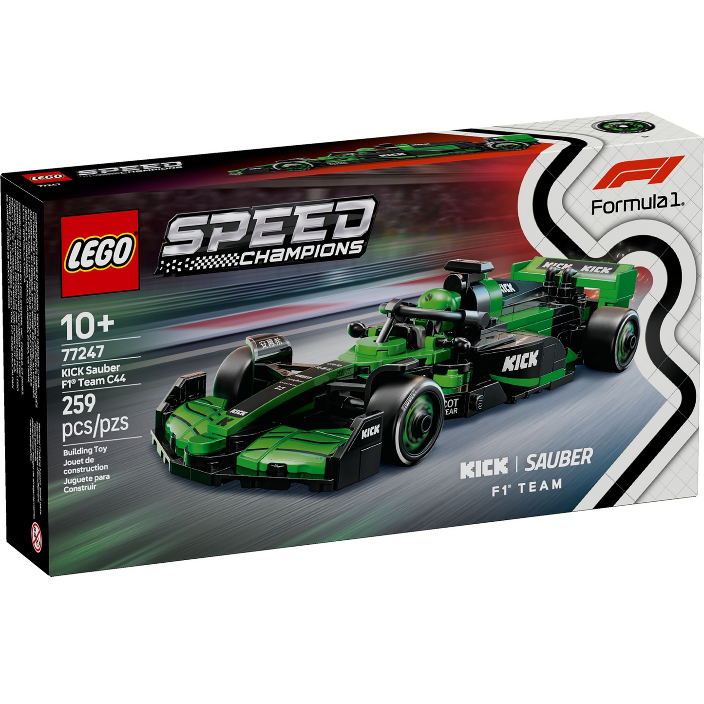 LEGO® Speed Champions 77247: KICK Sauber F1® Team C44-racerbil