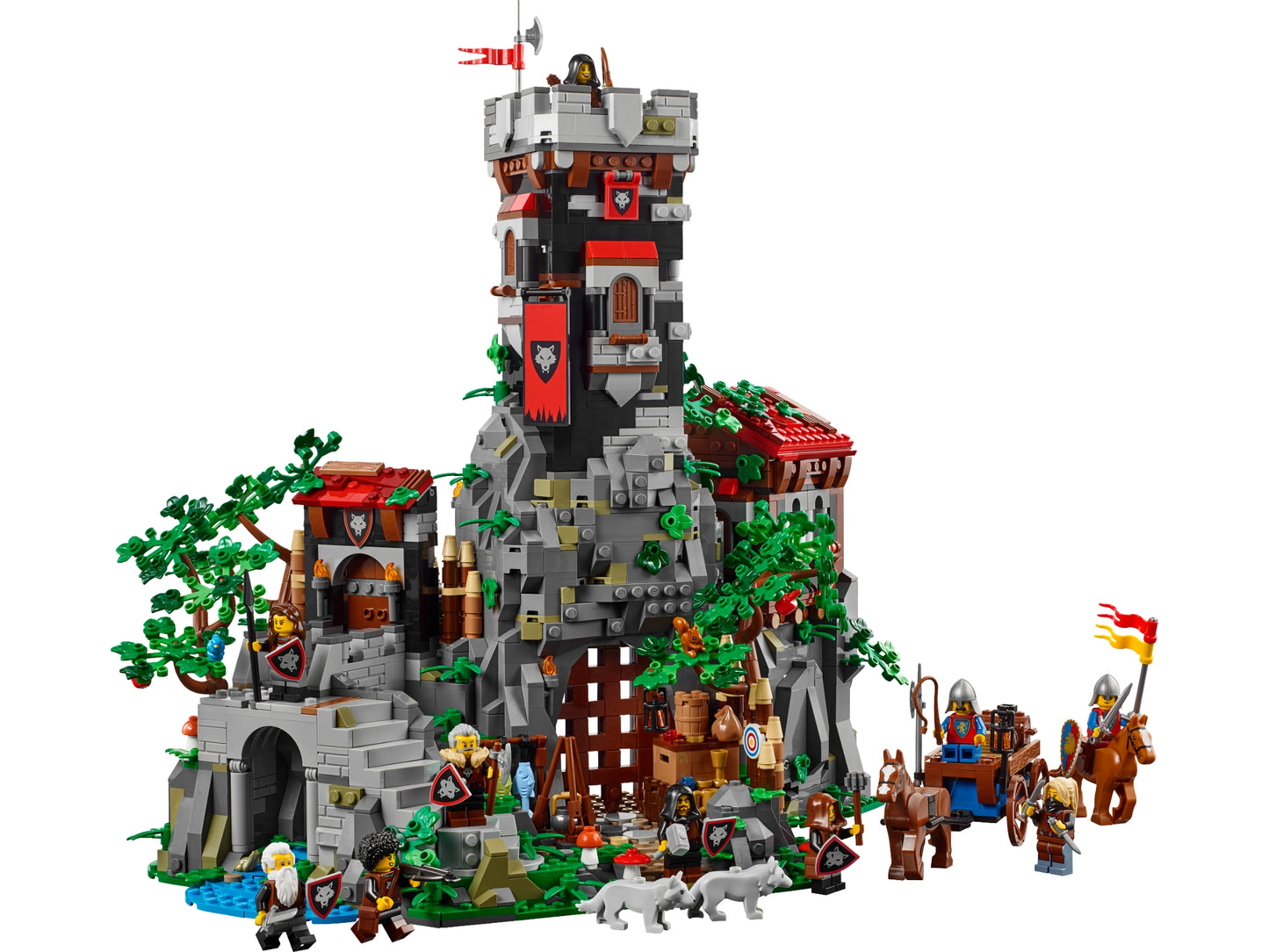 LEGO® Bricklink® 910057: Røverborgen i skogen