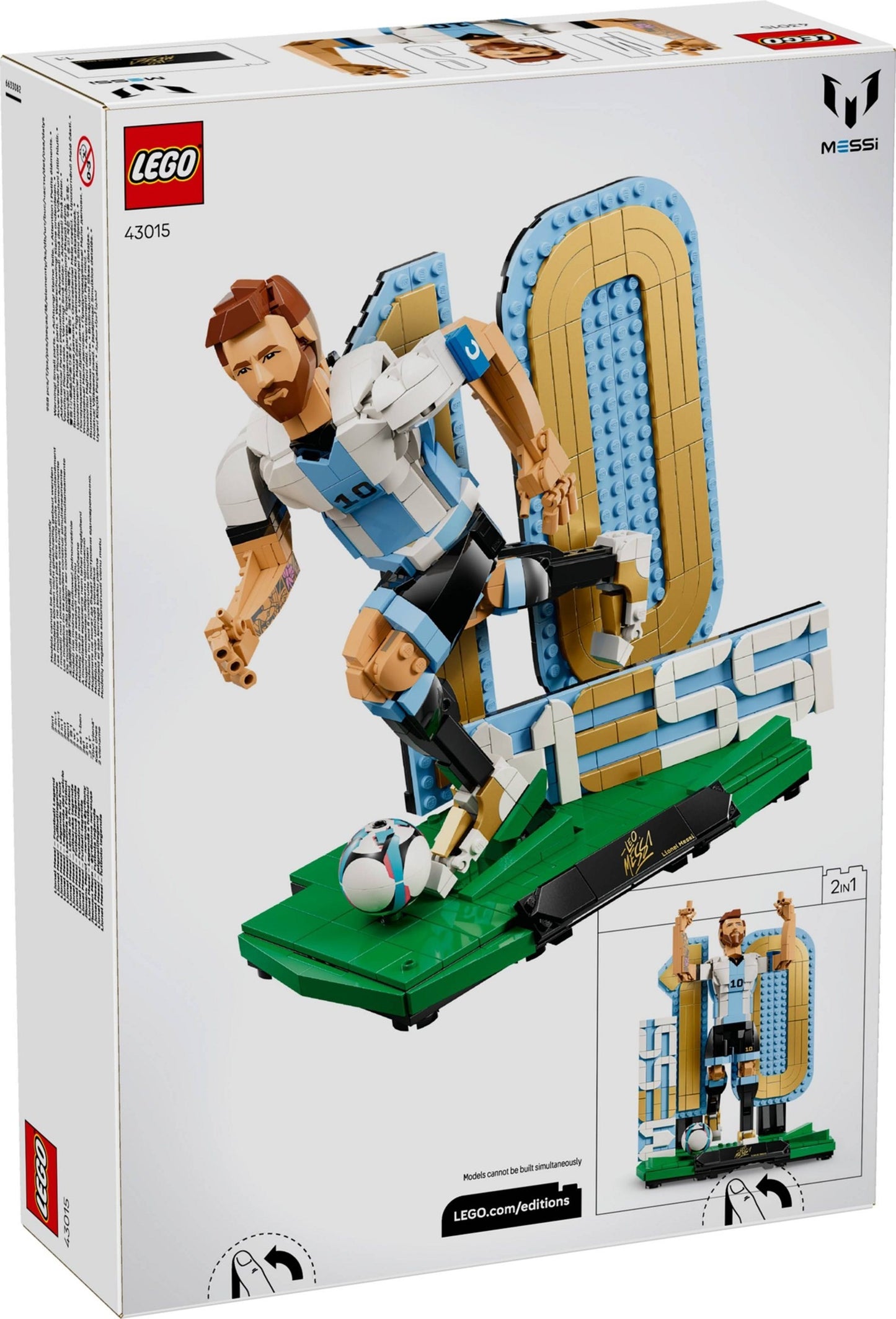 LEGO® Editions™ 43015: Fotball-legenden Lionel Messi